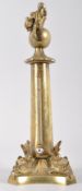 A brass mounted mercury barometer, mid 19th century,