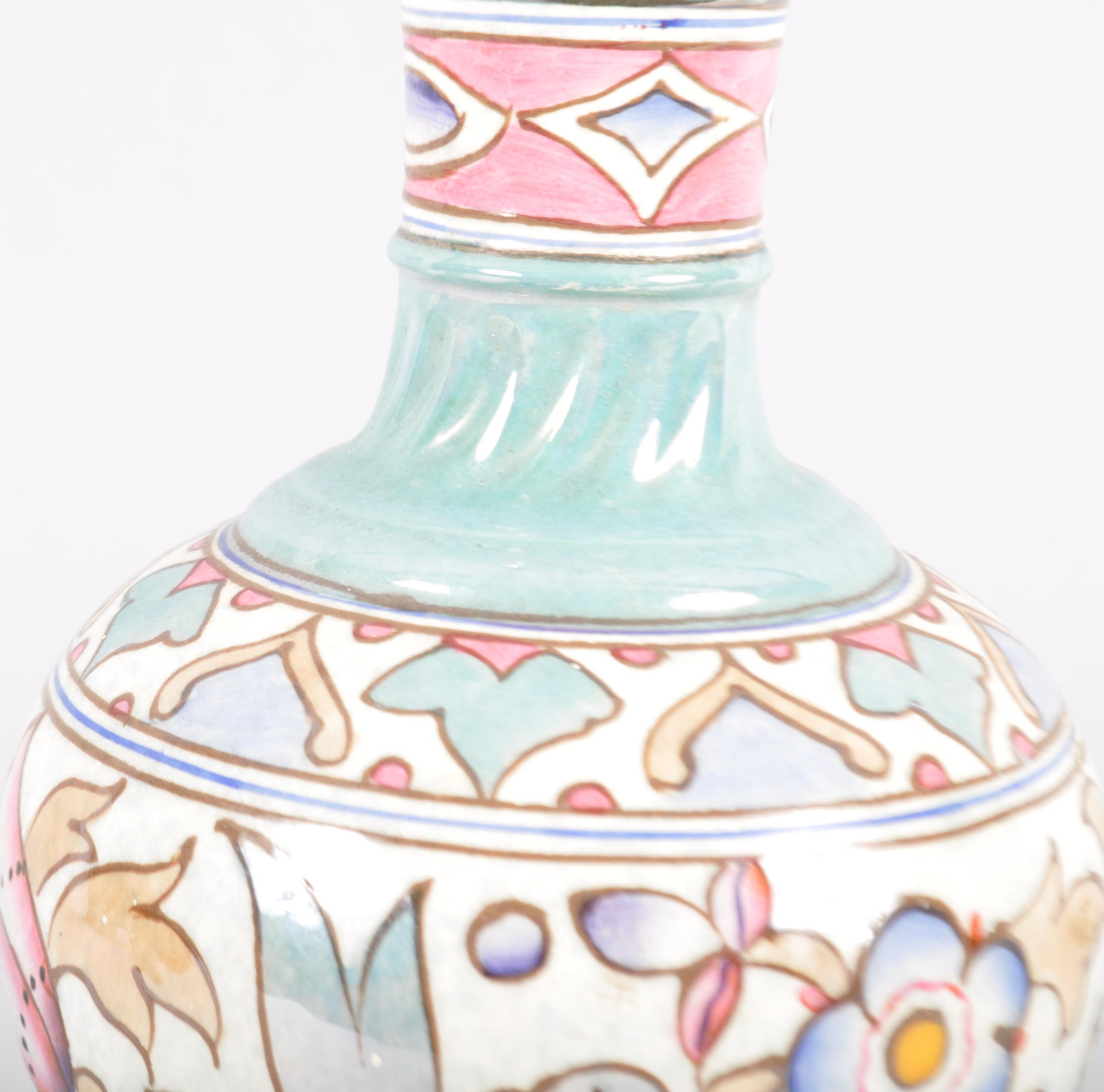 A Charlotte Reed Bursley ware 'Tulip' pattern lamp base, printed and WIG moulded marks, - Image 2 of 2