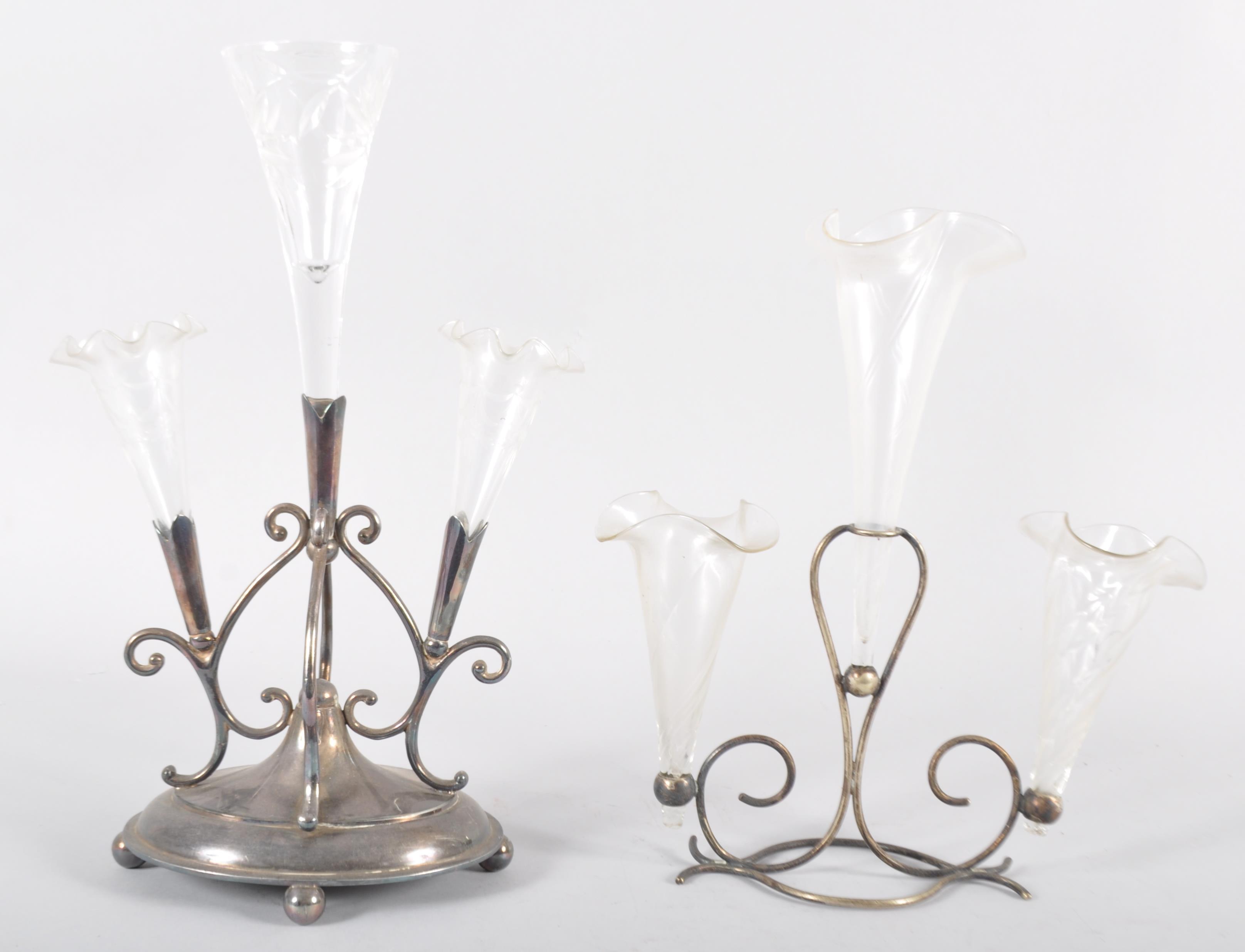 A Victorian electro-plated epergne,