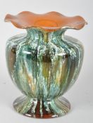 A linthorpe pottery oviform vase, late 19th century impressed marks and shape no, 1785,