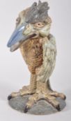 A Cobridge stoneware Martin Brothers style grotesque bird vase and cover, 20th century,