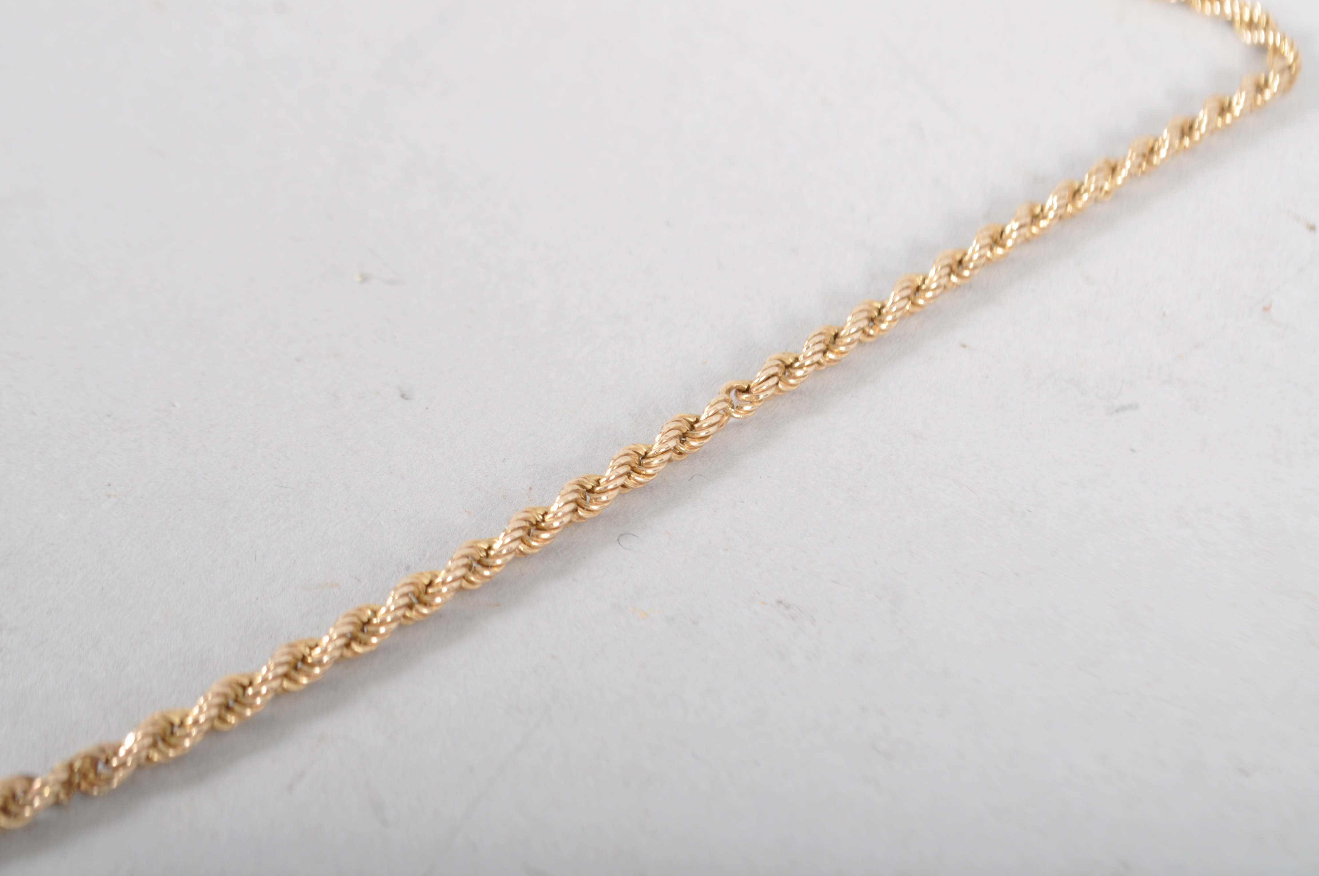 A gold rope chain 52cm 5gms - Image 2 of 2