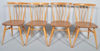 Lucian Ercolani - Ercol - 737 - A rare set of 1970's retro vintage stick back dining chairs