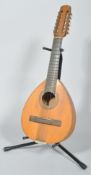 A vintage acoustic guitar by Vincente Respaldiza (Madrid), applied label,