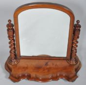 A Victorian mahogany dressing table swing mirror,