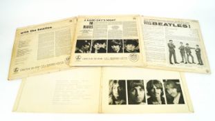 A collection of four 'the Beatles' records to include Meet the Beatles, With the Beatles,