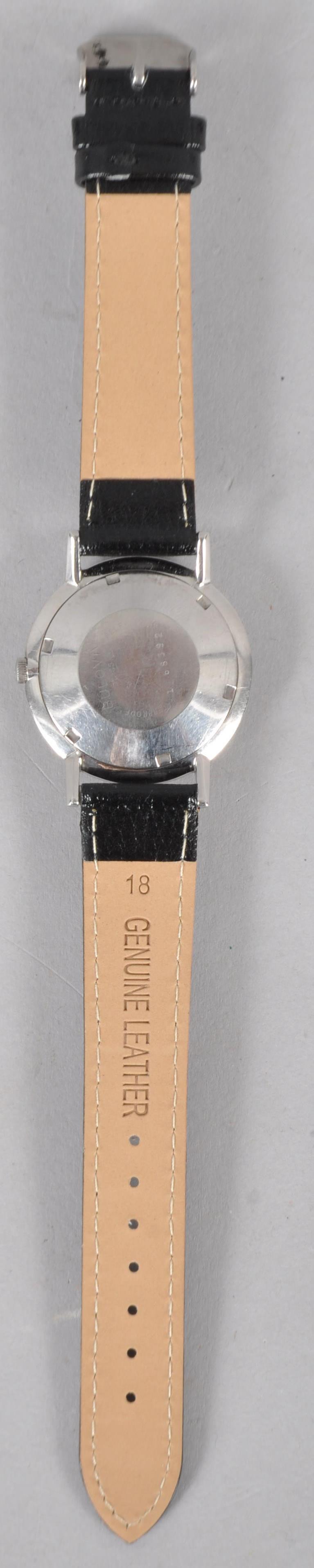 A stainless steel self winding Bulova wristwatch. - Image 3 of 3