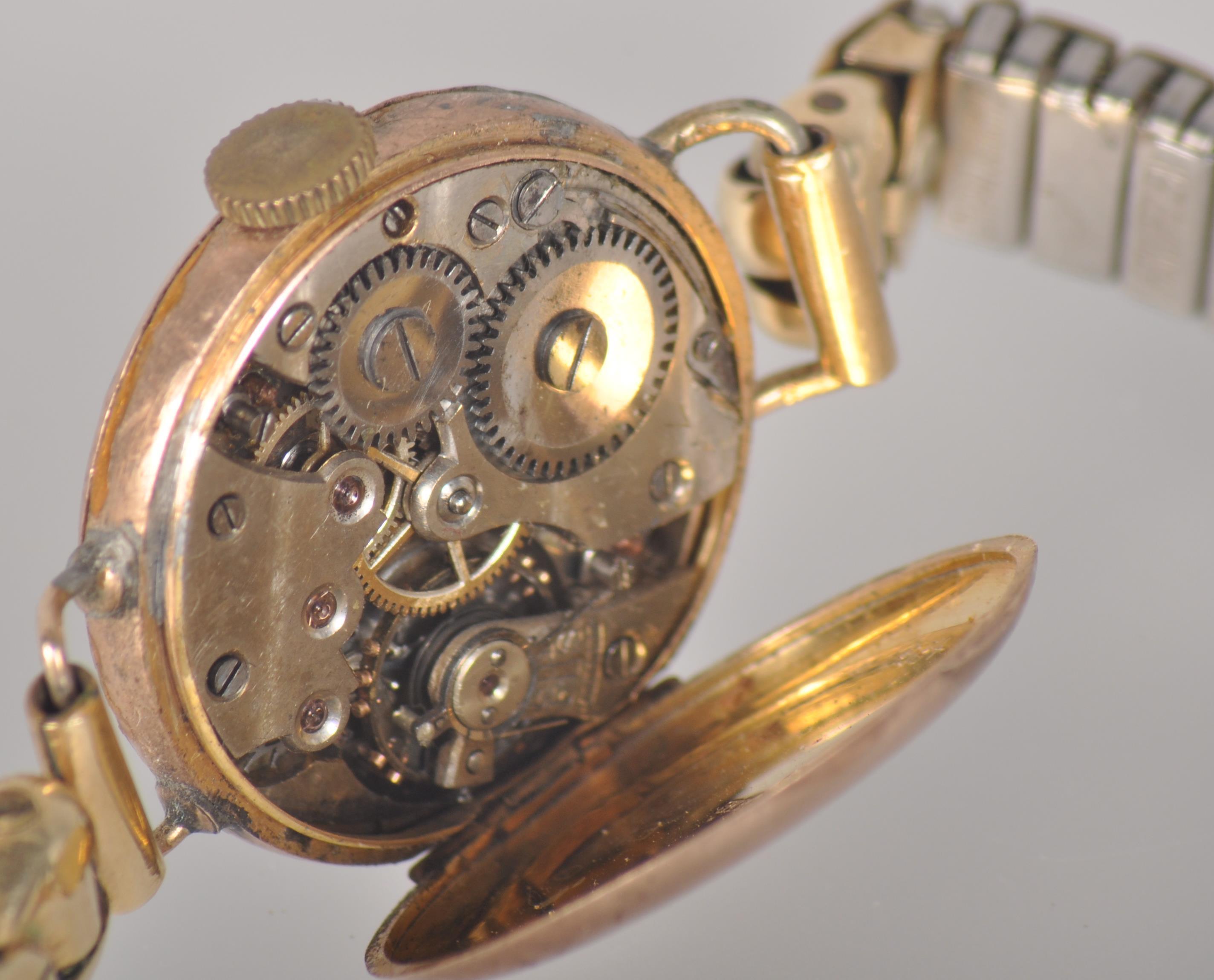 A collection of two wristwatches; mechanical movements; 9ct gold cases. - Image 4 of 5