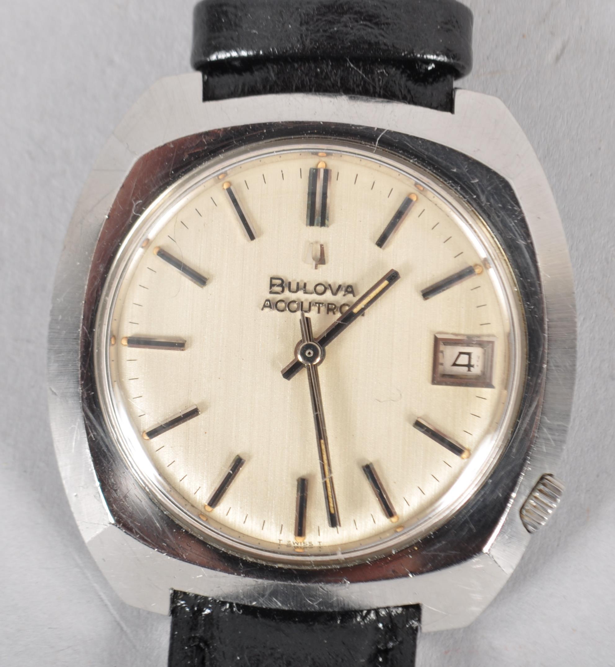 A stainless steel Bulova Accutron wristwatch. - Image 2 of 2