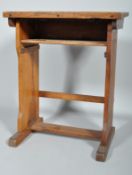 An early 20th century oak lectern writing desk,