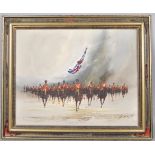 Colin Maxwell Parsons, Military chare military charge, oil on canvas,