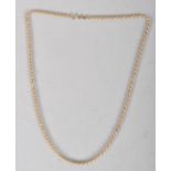 A gold rope chain 52cm 5gms