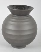 A Wedgwood black basalt vase by Nick Munro, 1999, printed and impressed marks,