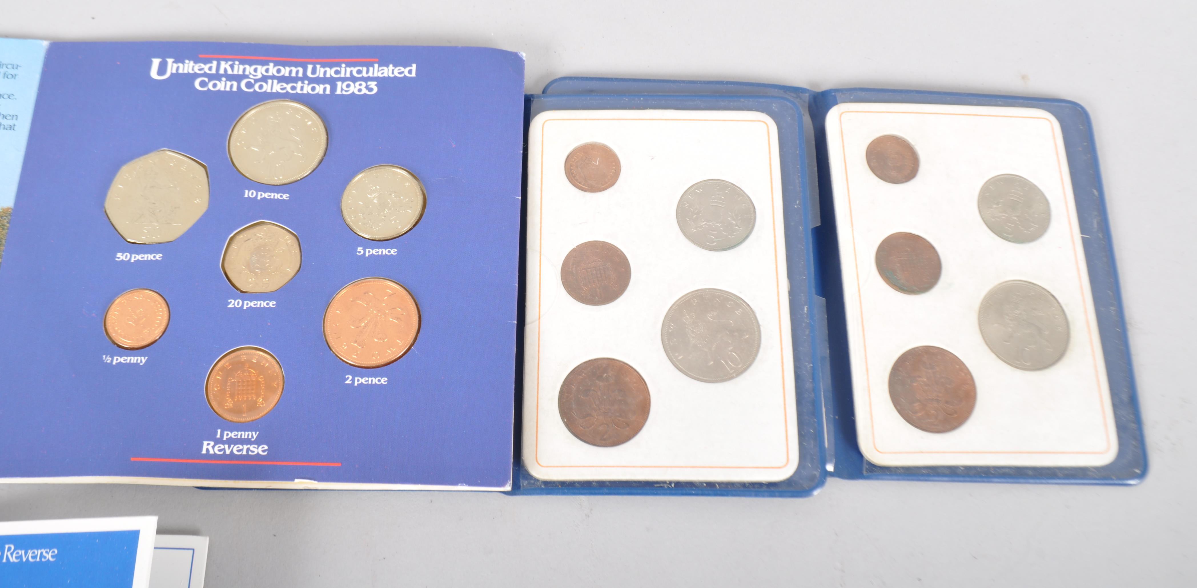 A group of coins, including United Kingdom Uncirculated Coin Collection, 1983, - Bild 3 aus 3