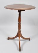 A mahogany Georgian style tripod occasional table,