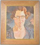 Portrait by Beach, British 20th century School, portrait of a woman, circa 1930, oil on canvas,