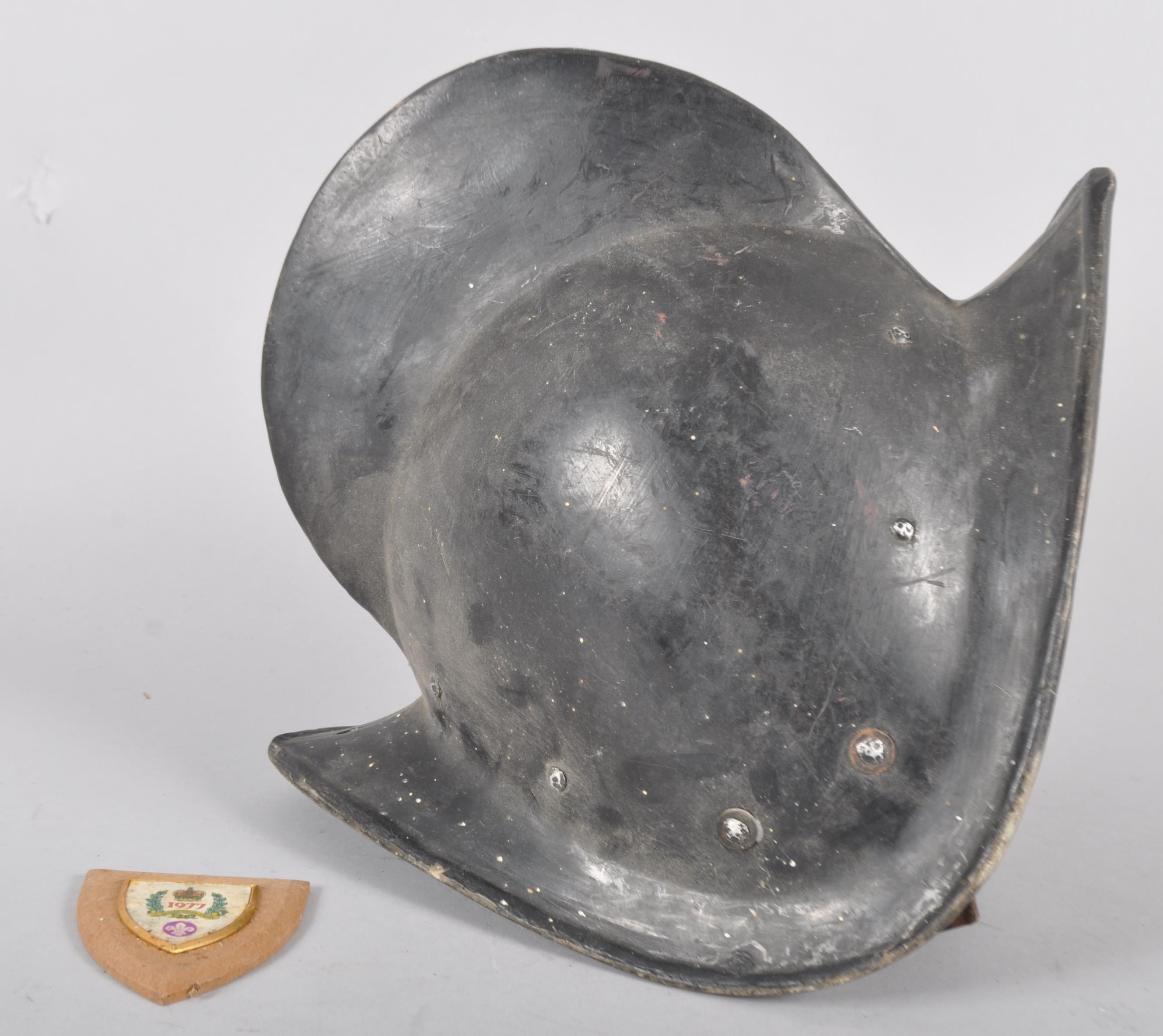 A composite replica of a Civil war helmet,