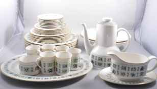 A Royal Doulton 'Tapestry' pattern part dinner service, circa 1960's, printed grey marks,