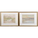 Cecil Ross Burnett (1872 - 1933), two British landscape watercolours,