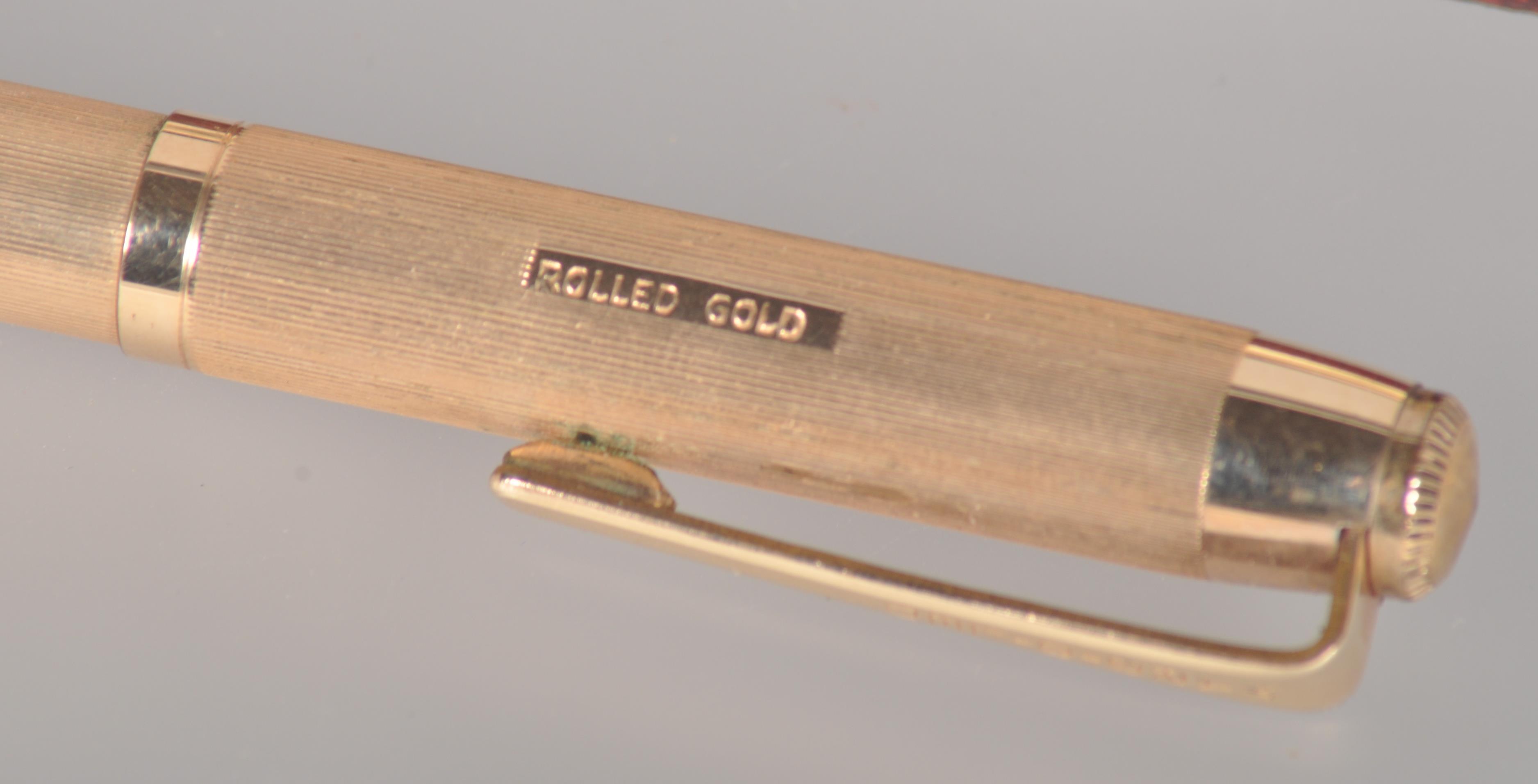 A rolled gold Yard-O- Lead propelling pencil with original fitted case. - Image 2 of 3