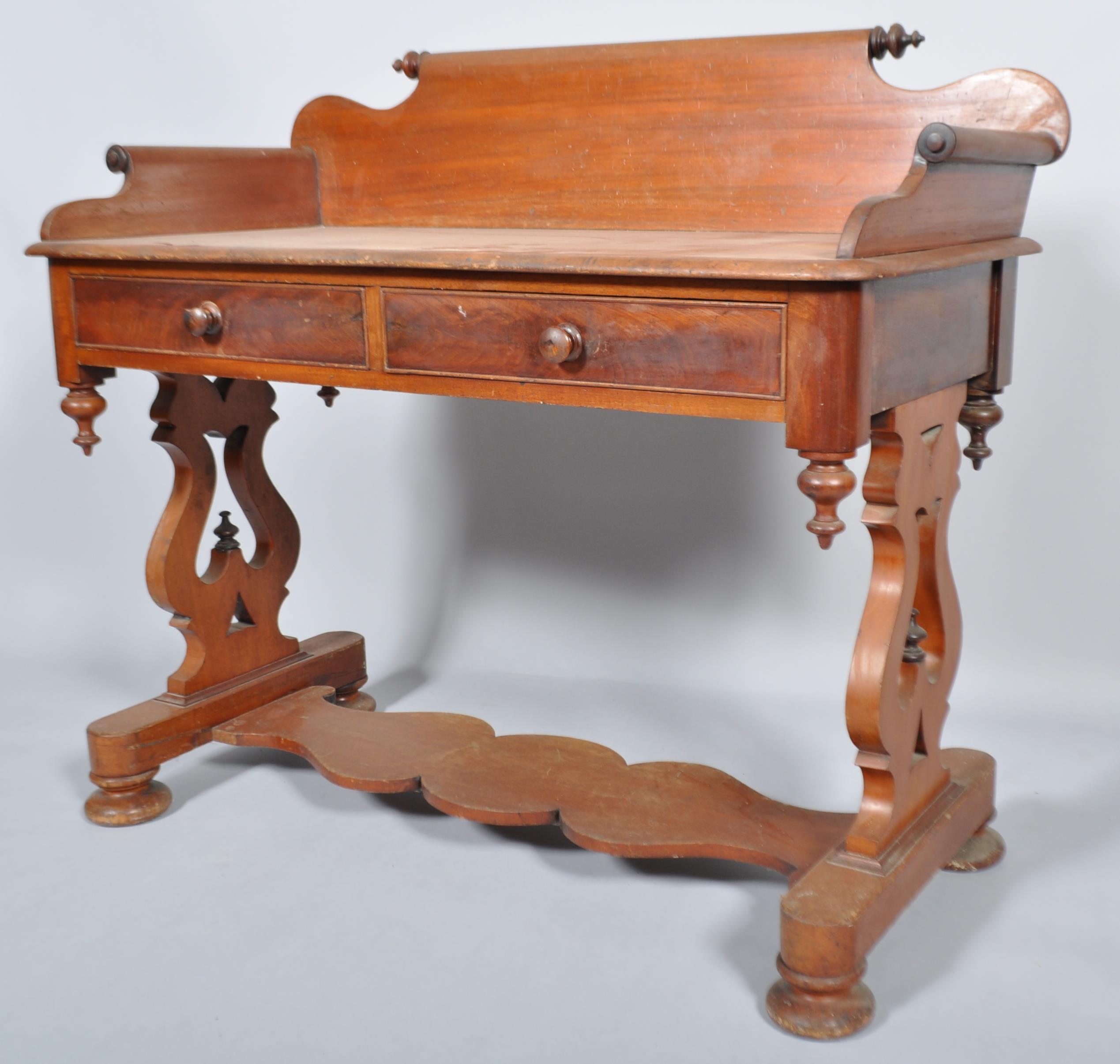 A Victorian mahogany wash stand, - Image 2 of 3