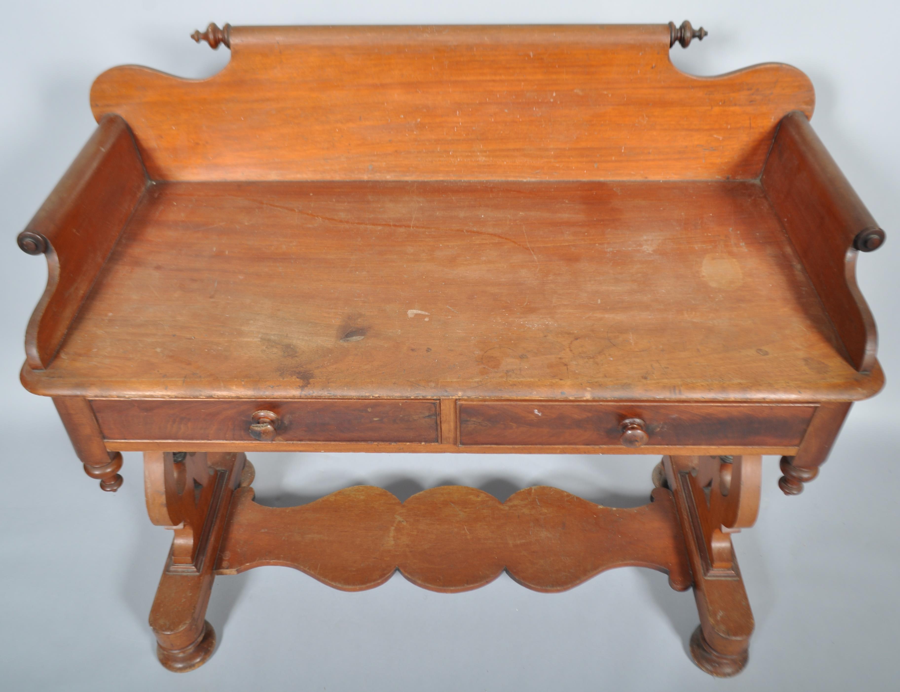 A Victorian mahogany wash stand, - Image 3 of 3