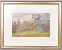 Sir Robert Collier, North Wales landscape, watercolour, mounted and framed,
