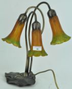 An Art Nouveau lamp