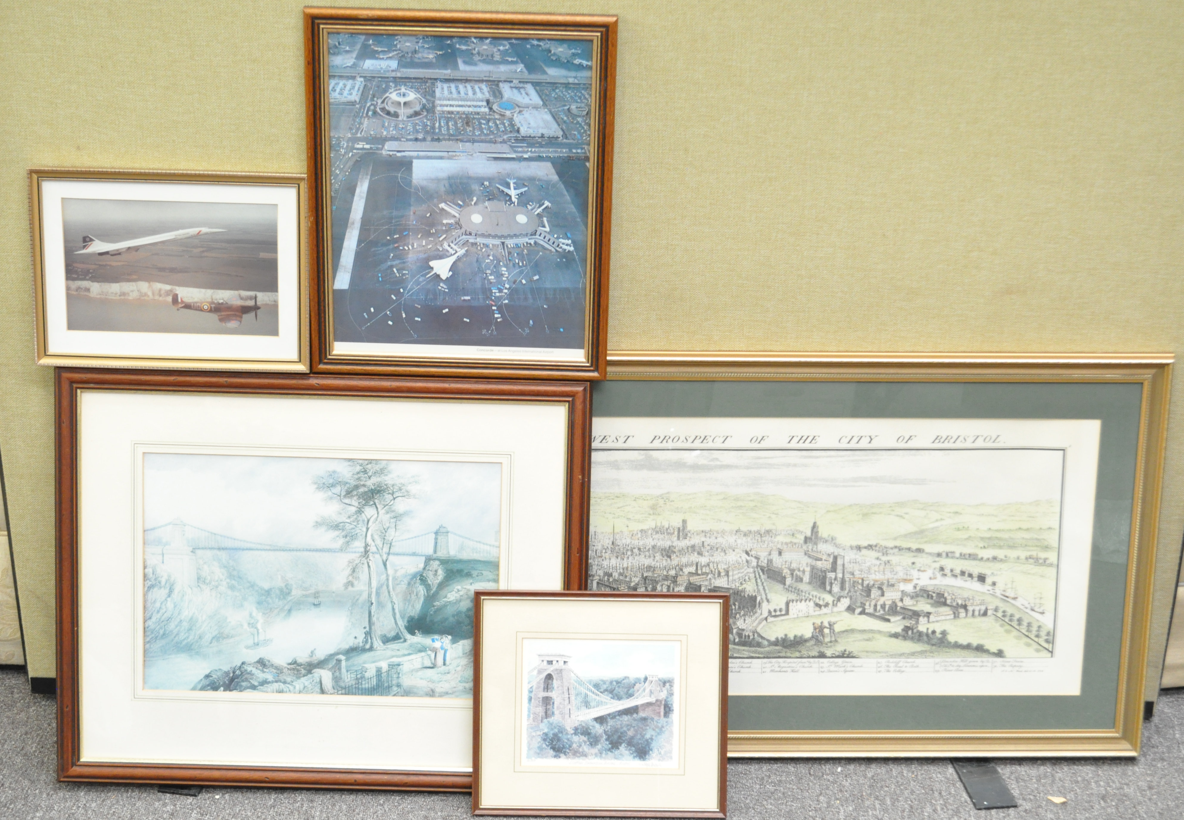 A collection of five pictures and prints, all relating to the City of Bristol and Concorde, - Image 2 of 2