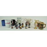 Robertson's Band figures and some tankards