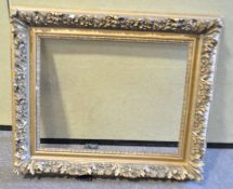 A decorative plaster picture frame