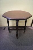 An Edwardian mahogany table