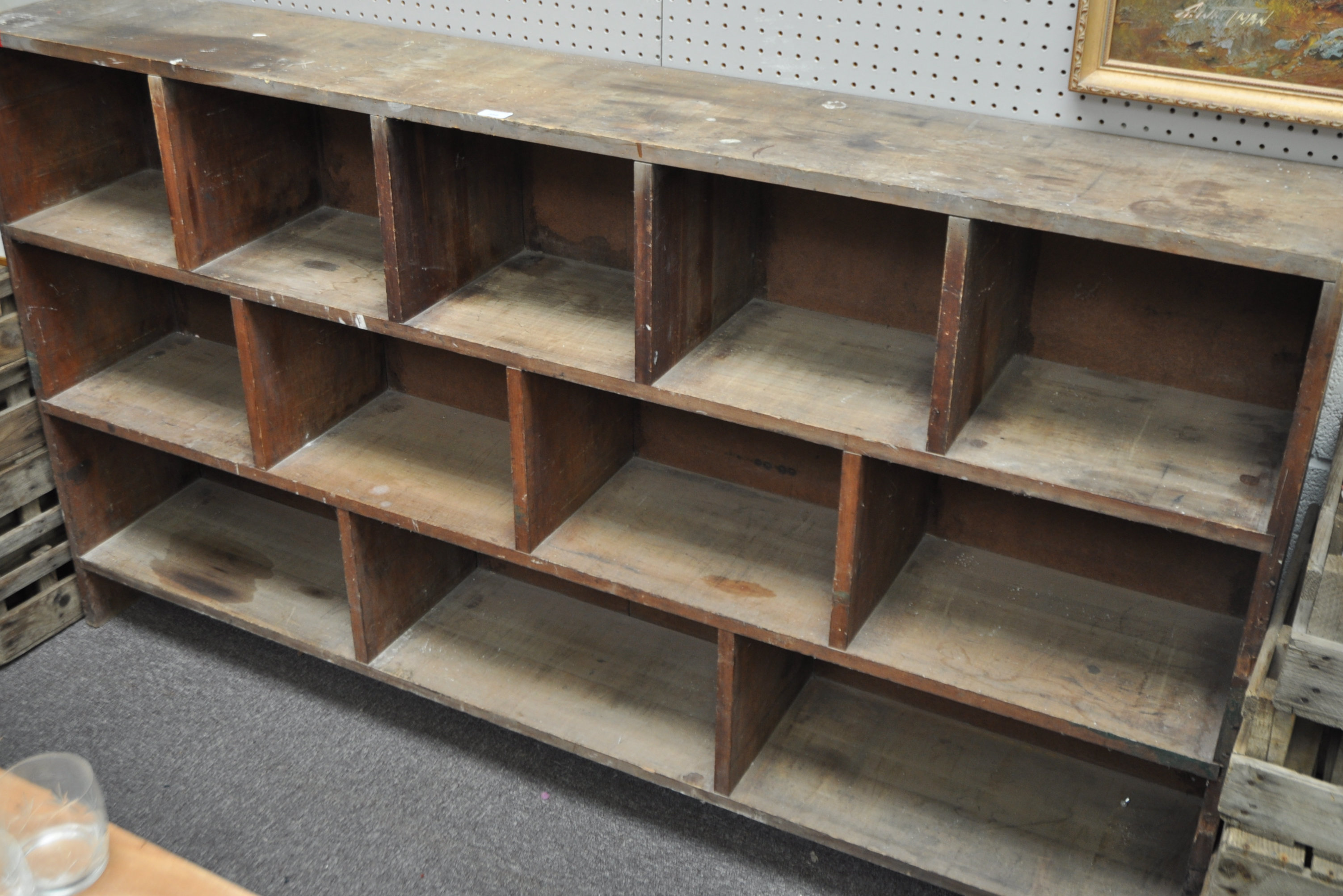 An industrial style bookcase