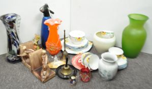 A part tea service and other ceramics