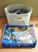 A collection of plastic soldiers and military accessories