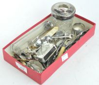 A collection of silver plate and other items