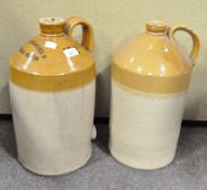 A Welton Breweries "Midsomer Norton" stoneware flagon together with a unmarked flagon