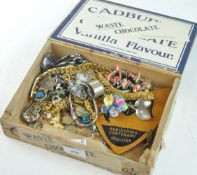 A collection of costume jewellery