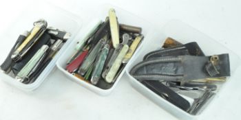 A collection of pen knives