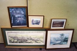 A collection of five pictures and prints, all relating to the City of Bristol and Concorde,