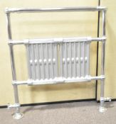 Chrome towel radiator