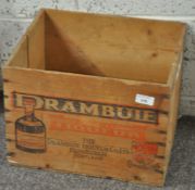 A vintage Drambuie wooden box/crate