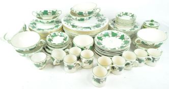 A Wedgwood Napoleon Ivy pattern part dinner service