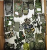 A collection of assorted Die Cast Military vehicles,