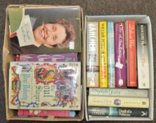 Two boxes of books