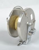 A Allcocks 'Commodore' 6" diameter stainless big game fishing reel