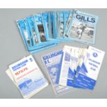 A collection of Gillingham football programmes,