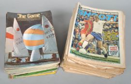 Two boxes of 1960/70's Football and Sports magazines