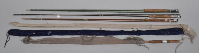 Six assorted trout fly rods