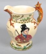 A Crown Devon Fielding's musical John Peel Hunting jug